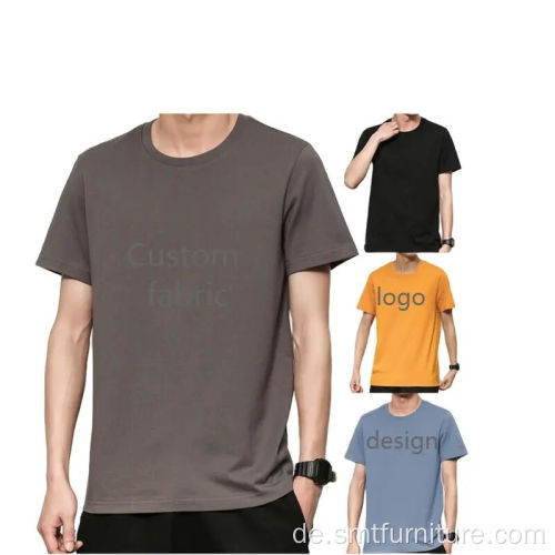 Kurzarm Männer T-Shirt reines Baumwoll-T-Shirt